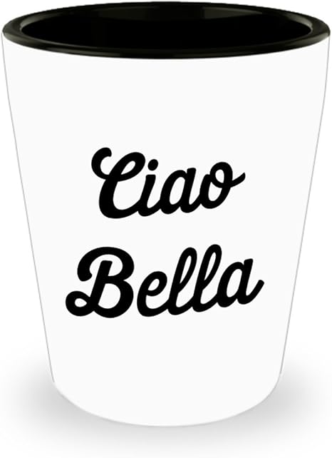Idee Regalo Natale Amazon.Ciao Bella Bicchierini Da Shot Idea Regalo Per Compleanno Natale Amazon It Casa E Cucina