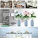 Parts3A 11 Branch 6 Heads Artificial Silk Fake Flowers Leaf Rose Leaf Home Bridal Wedding Party Festival Bar or Yard Decoration. (light blue)