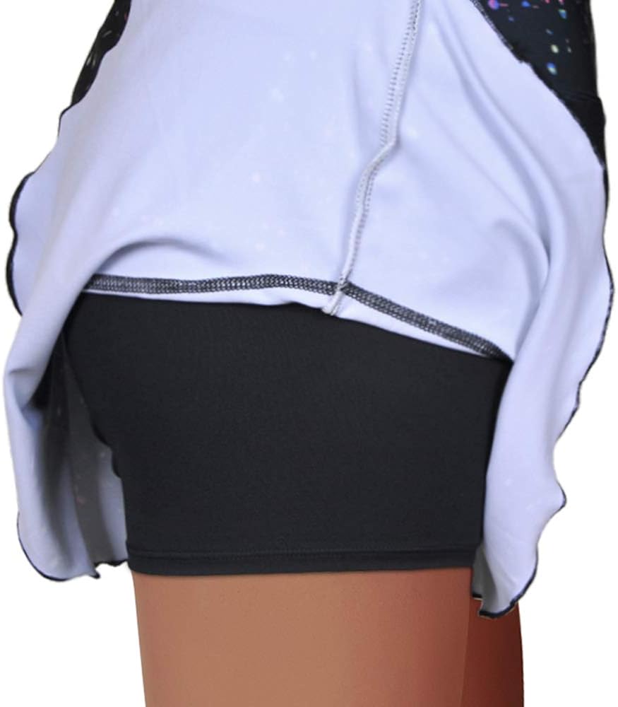 Rainbow Tree Tennis Skirts for Women,Athletic Golf Pleated Skirts with Shorts Indoor Exercise,Runs Large: Clothing