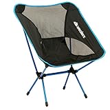 Compact Foldable Beach backpacking Chair Potable Stool Made Of Ultra Lightweight Aluminium Alloy Super Comfort Perfect for Sport Outdoor Events, Camping, Fishing, Picnic, By Wealers