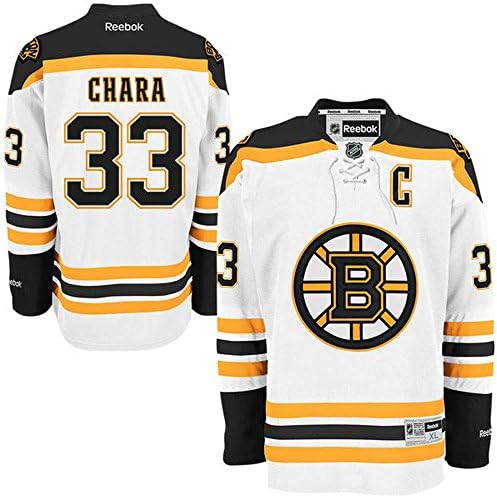 NHL Boston Bruins 33 Zdeno Chara Men's Premier Jersey White color Size S