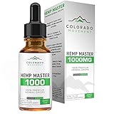 Hemp Oil Drops (1000MG) - Premium Seed Extract - Pure, Natural Ingredients - Packed with Vitamins and Healthy Fatty Acids - One Month Supply - Colorado Movement