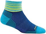 Darn Tough Stripe 1/4 Ultralight Sock - Women's Marine Medium