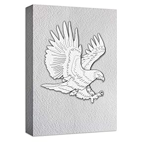 Canvas Wall Art Black and White Animals Painting Artwork for Home Prints Framed - 12x18 inches