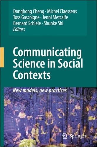 Communicating Science In Social Contexts New Models New - 
