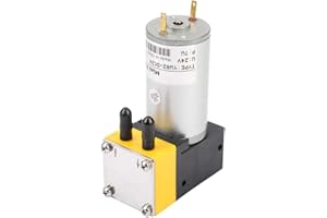 WALFRONT 12V 0.4-1L/min Miniature Electric DC Motor Diaphragm Vacuum Pump Vacuum Self Priming Water Pump for Air Liquid Equipment