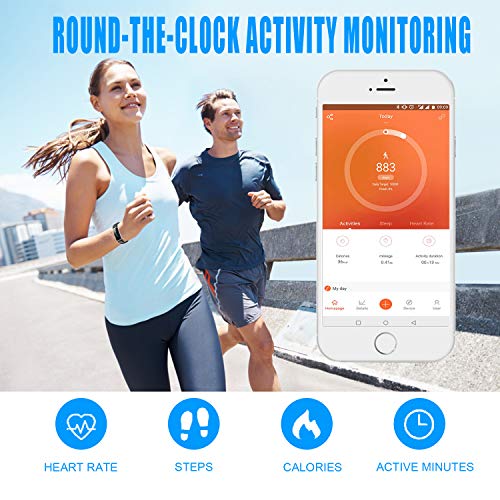 image for LETSCOM Fitness Tracker, Heart Rate Monitor Watch with Color Screen, I