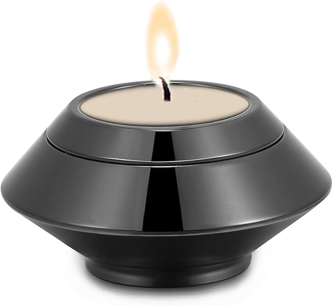 Cremation Urns for Ashes Stainless Steel Candle Holder Keepsake Urn for