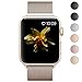 Lelong for Apple Watch Band,Milanese Loop Fully Magnetic Clasp Stainless Steel Mesh iWatch Band for Apple Watch Series 3 Series 2 Series 1 Sport & Edition- 42mm Gold