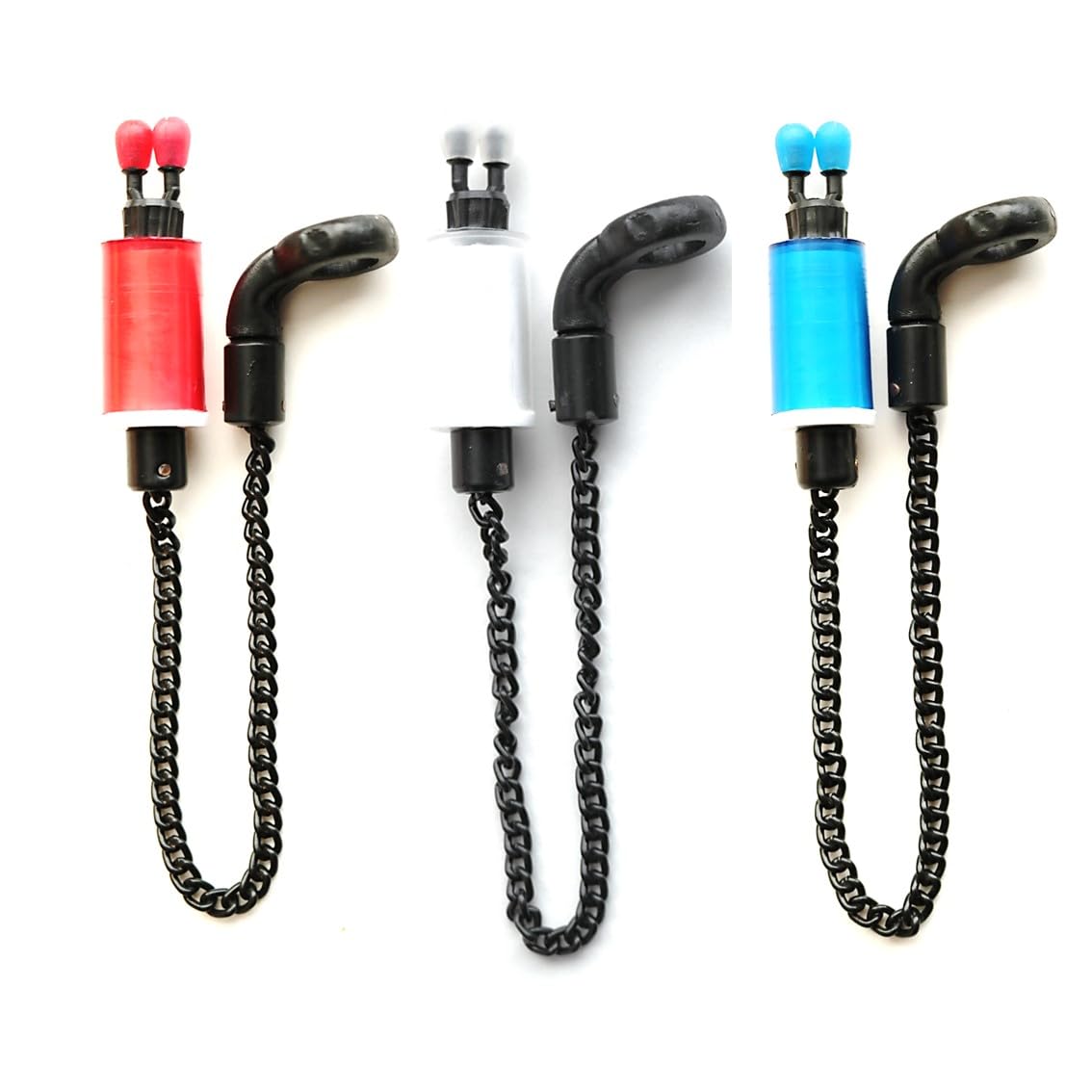 3 TBNS Bite Indicators Bobbins Carp fishing Tackle for Bite Alarms and bank sticks (Red, White, Blue)