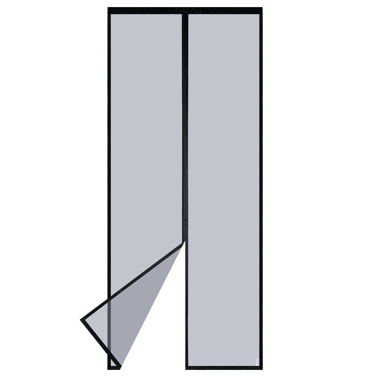 Apalus VP Fliegengitter Tür, Magnet Insektenschutz Balkontür 90x200 cm, 2 x Langlebiger als der Apalus Klassiker, Katzenkrallen Sicher, Stärkere Magneten, 3.8 cm Breites Klettband, Nicht Kürzbar