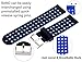 Moretek 18mm Quick Release Silicone Watch Replacement Band Wrist Straps for Huawei Watch / Huawei Fit / Withings Activite or Compatible With Any 18mm Traditional Watch Use (Black Blue)