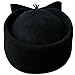 Lawliet Ladies Teardrop Fancy Wool Fascinator Cocktail Pillbox Hat Formal Racing A253 (Black)
