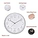 Rose Gold Wall Clock by SOULMATES-12 Inch Super Slim Frame-Non Ticking/Silent Sweep- with Gift Wrapped Package