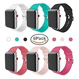 For Apple Watch Band 38mm 42mm Soft Silicone Replacement Band for Apple Watch Series 3 Series 2 Series 1