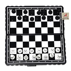 Vibgyor Vibes Folding Pocket Magnetic Chess Board for All Ages (Multicolor)