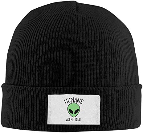 DOWNLD Beanie Hat Winter Hat Alien Humans aren't Science Outer Space Knit Hat
