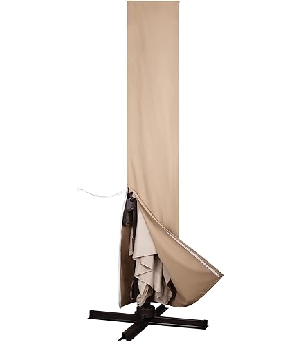 Classic Accessories Terrazzo Water-Resistant 13 Foot Offset Umbrella and Frame Cover, patio umbrella cover : Patio, Lawn & Garden