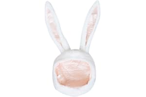 Bestjybt Plush Funny Bunny Rabbit Ears Hood Women Costume Party Hats for Cosplay Halloween
