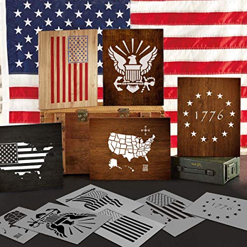 5 American+Flag+Star+Stencil+Templates