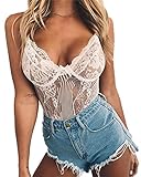 gagaopt Women Sexy Lace Bodysuit One Piece Lingerie Teddy Underwear