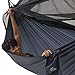 Everest Double Camping Hammock with Mosquito Net | Bug-Free Camping, Backpacking & Survival Outdoor Hammock Tent | Reversible, Integrated, Lightweight, Ripstop Nylon | Navy/Charcoal/Net Black