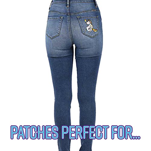 Pot Smoking Pals Mystical High Unicorn - Iron on Embroidered Patch Applique