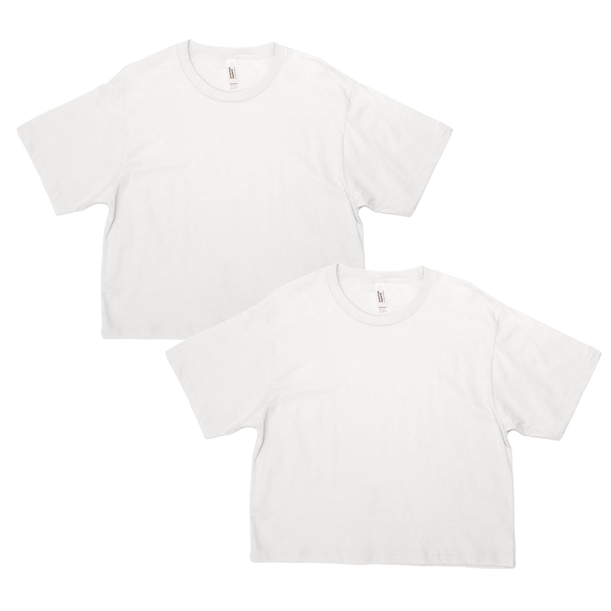 Photo 1 of **ONE PIECE**American Apparel Women's Fine Jersey Boxy T-Shirt, Style G102, White 