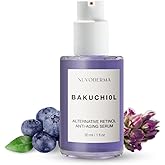 Bakuchiol Face Serum – Bakuchiol Retinol Alternative – Organic Bakuchiol Serum with Collagen and Peptides – Natural Anti-Aging Serum for Fine Lines, Wrinkles, Dark Circles