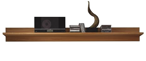 trendteam ZO Wandboard Wandregal Bücherleiste | Kernbuche | 178 x 18 cm