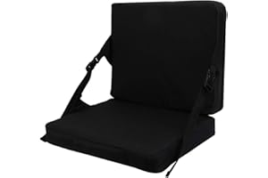 KIMI HOUSE Indoor & Outdoor Folding Chair Cushion, Foldable Portable Stadium Seat,Chair Cushion for Sports Events, Outing, Tr