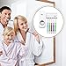 Lak-sen Toothpaste Dispenser Automatic Toothpaste Squeezer and Holder Set Hands Free - 5 Brush Holder, White