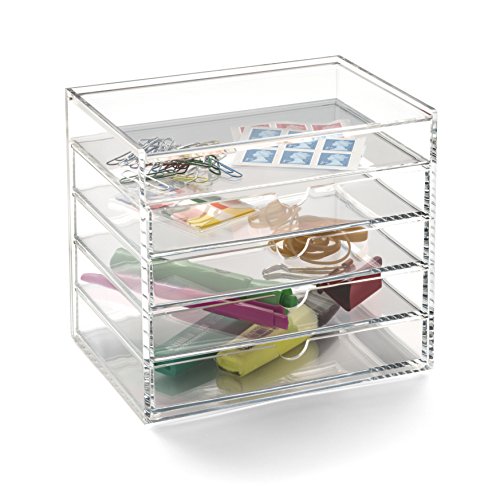 Osco Acrylic 5 Drawer Chest With Flip Up Lid Buy Online In
