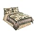 Collections Etc Rustic Northwood's Lodge Moose Bedroom Quilt, Twin