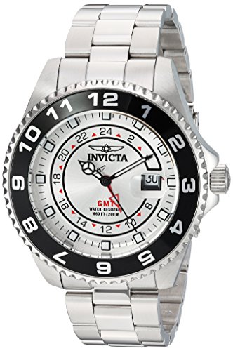 Invicta Men's 'Pro Diver' Quartz Stainless Steel Casual Watch, Color:Silver-Toned (Model: 18239)