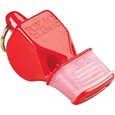 Fox 40 CMG Whistle with Cushioned Mouth Grip, Red