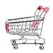 MagicW Mini Shopping Cart Trolley for Desktop Decoration Ornament Toys Novelty Mini Toy Shopping Cart - Pen/Pencil/PostIt Holder Desk Accessory Pink