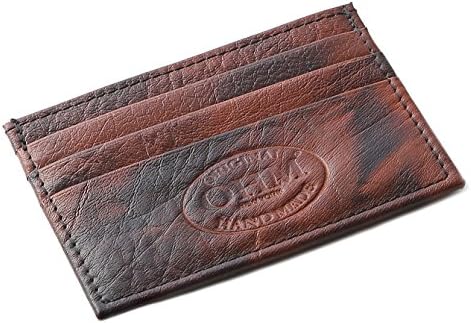 OHM New York Slim Card Case in Vintage Leather