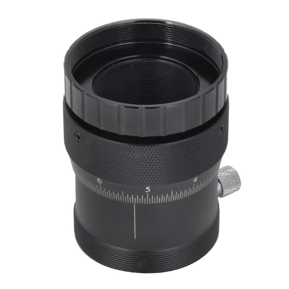 Telescope Helical Focuser, 1.25in Inner T Double Helical Focuser High Precision 10mm Focusing Stroke for Astronomical Telescope Aluminium Alloy