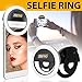 Selfie Ring Light [TAKE CLEAR SELFIES] Adjustable- 3 Level Light Settings For iPhone, Samsung & Smartphones, For Night Time or Dark Rooms [Brightens up Your Face]