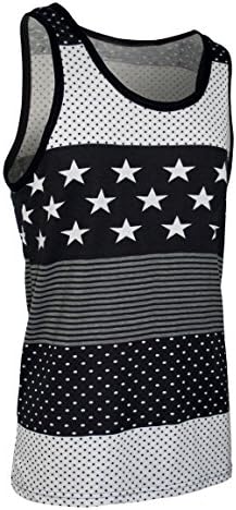 Men's USA Flag Inspired Ringer Tank Top