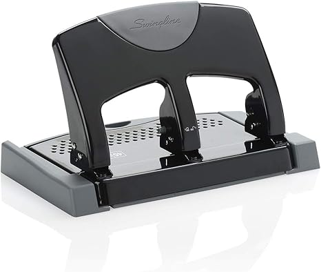 Swingline 3 Hole Punch Desktop Hole Puncher 3 Ring Smarttouch Metal Paper Punch Home Office Supplies Portable Desk Accessories 45 Sheet Punch