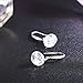 SBLING Platinum-Plated Sterling Silver Drop Earrings Made with Austrian Crystals