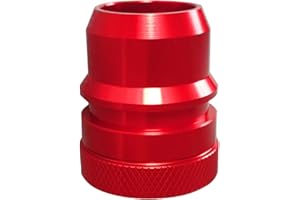 BILLFARO Billet Blow Off Valve Mod,Vent to Atmosphere (VTA) Mod Plug Fuel System Parts for F150 Ecoboost/Raptor Expedition Engines 2.7 3.5L 2013-2023,Quick Conversion Replacement (Red)