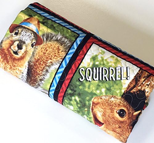 Baby Boy Quilt Squirrels Woodland Nursery
