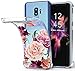 Galaxy S9 Plus Case,Samsung Galaxy S9 Plus Case with Flower,LUOLNH Slim Shockproof Clear Floral Pattern Soft Flexible TPU Back Cover for Samsung Galaxy S9 Plus 2018(Clear)