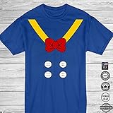 Donald Costume Suit and Bowtie Outfit Duck Character Lover Halloween Cosplay Customized Handmade T-Shirt Hoodie/Long Sleeve/Tank Top/Sweatshirt