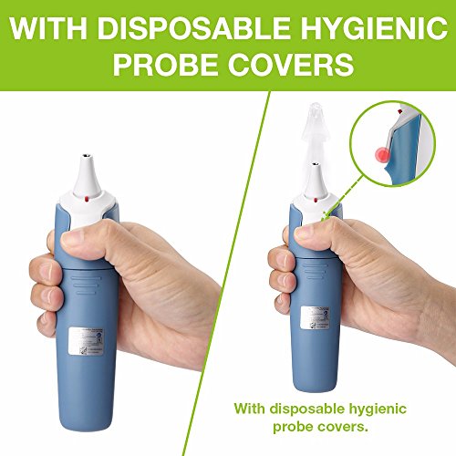 Ear Thermometer, Cozzine Medical Infrared Digital Ear Thermometer Suitable For Baby, Infant, Kids, Toddler and Adults with FDA and CE approved.(Battery Included) - Thumbnail 5