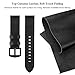 SWEES Leather Bands Compatible for Galaxy Watch 3 45mm & Gear S3 Frontier & Classic and Galaxy Watch 46mm, Genuine Leather 22mm Strap Replacement Wristband for Samsung Gear S3 Smartwatch, Black