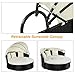 Tangkula Patio Furniture Outdoor Lawn Backyard Poolside Garden Round with Retractable Canopy Wicker Rattan 72.5 inch Round Daybed, Seating Separates Cushioned Seats (3 Pillows)